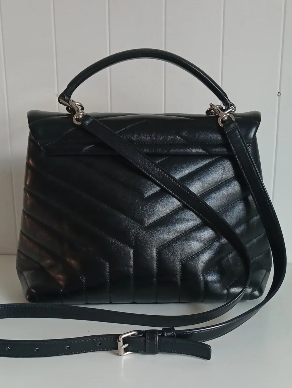 YVES ST LAURENT LOULOU TOP HANDLE BAG MATELASSE